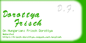 dorottya frisch business card